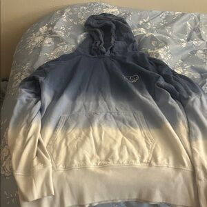 Blue and White Gradient Ivory Ella Hoodie